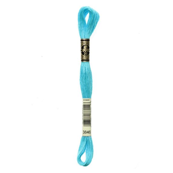 DMC hímzõfonal - 3846-lt bright turquoise