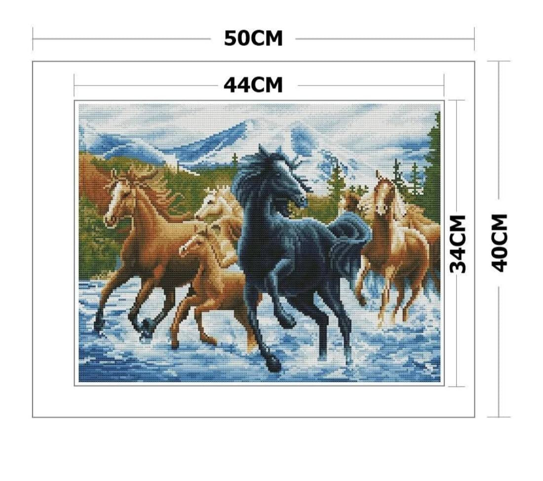 keresztszemes előnyomott készlet