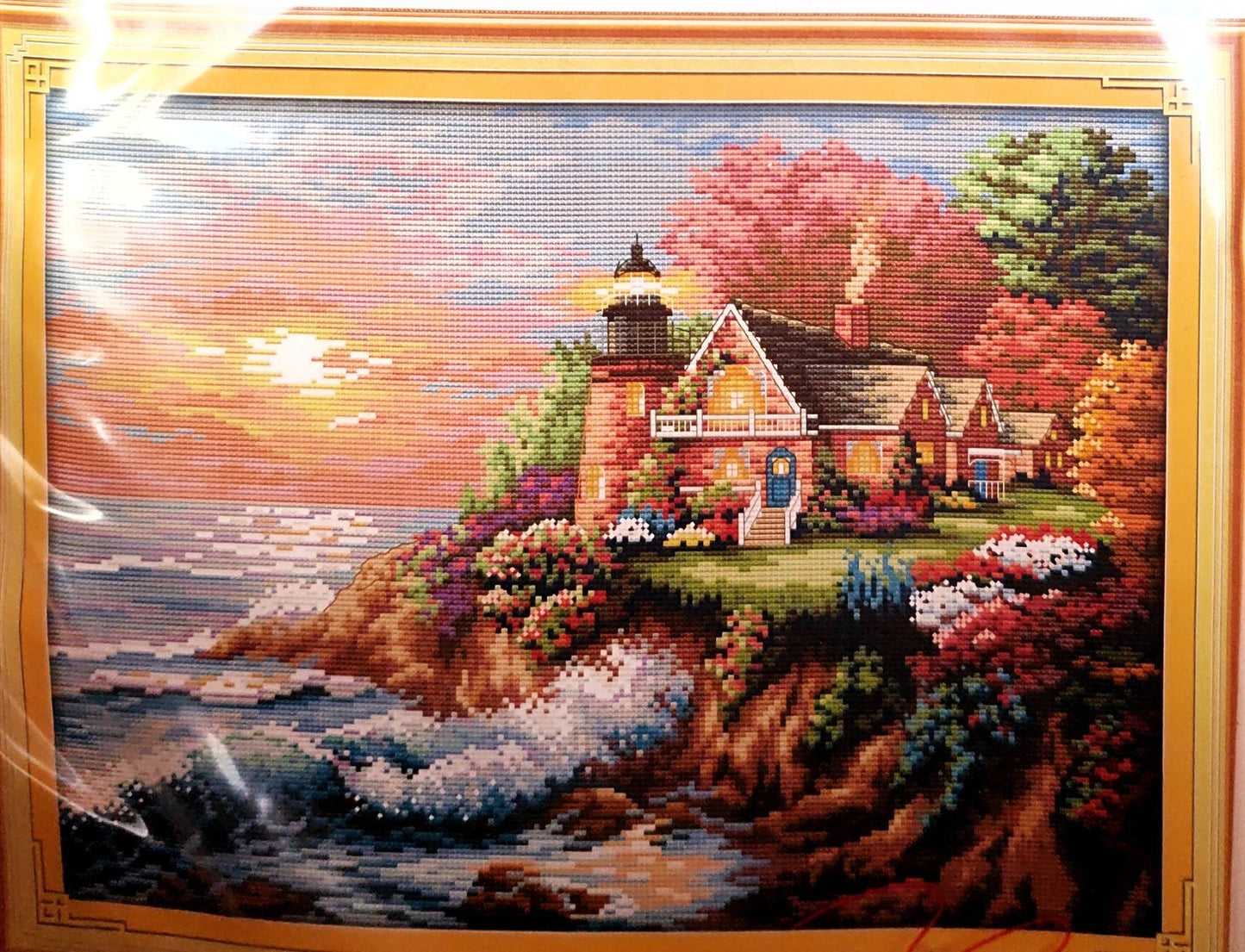 Tengerpart Keresztszemes készlet leszámolható és előnyomott egyben