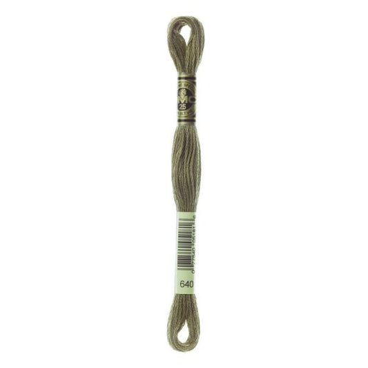 DMC hímzõfonal - 640-vy dk beige gray