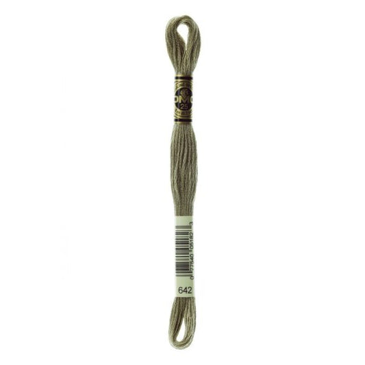 DMC hímzõfonal - 642-dk beige gray