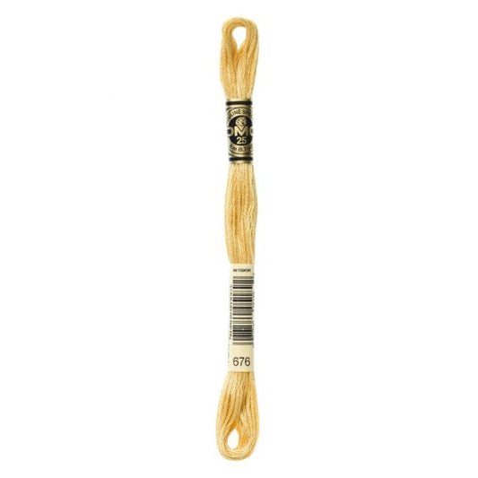 DMC hímzõfonal - 676-lt old gold