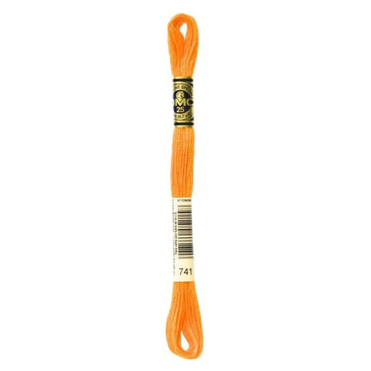 DMC hímzõfonal - 741-md tangerine