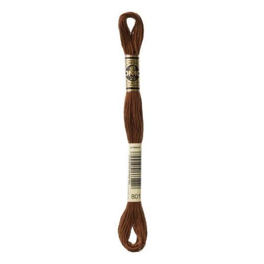 DMC hímzõfonal - 801-dk coffee brown