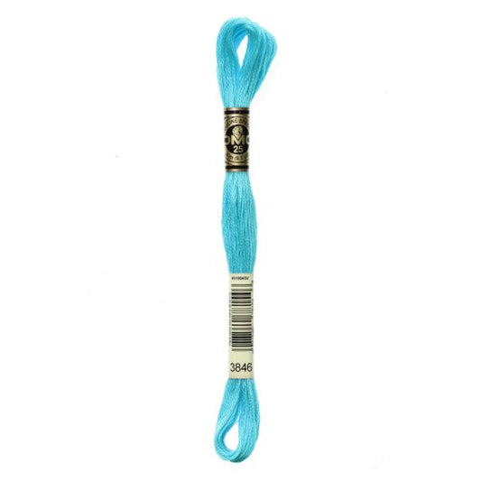 DMC hímzõfonal - 3846-lt bright turquoise
