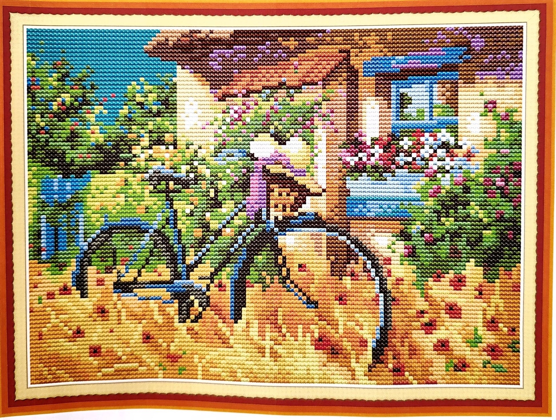 keresztszemes előnyomott készlet