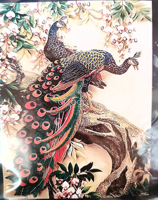 Páva Keresztszemes készlet leszámolható és előnyomott egyben