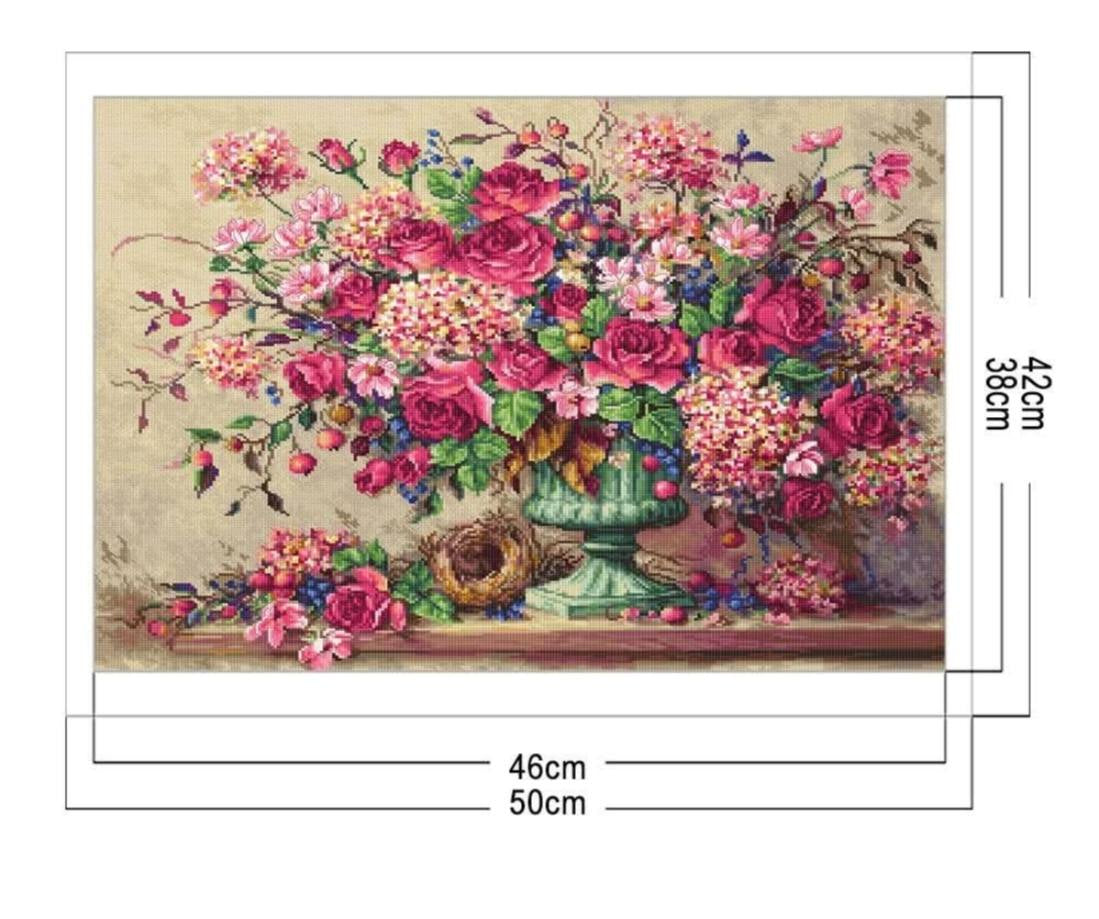 előnyomott kereszszemes készlet hímzés